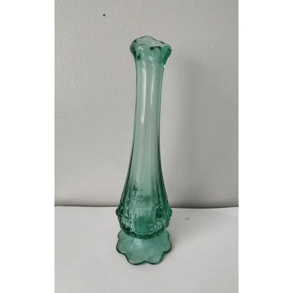 Fenton glass‎ bud vase hobnail 8 3/4